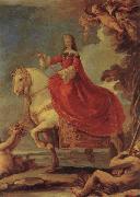 Luca Giordano, Equestrian Portrait of Mariana of Neuburg